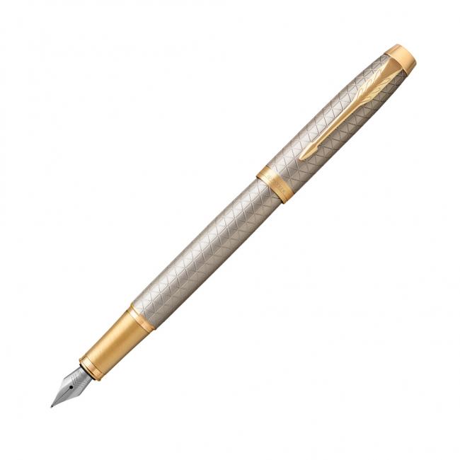 Parker IM Premium Füllfederhalter in Warmgrau