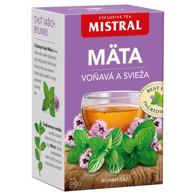 MISTRAL Kräutertee Minze, duftend und frisch, 20 x 1,5 g