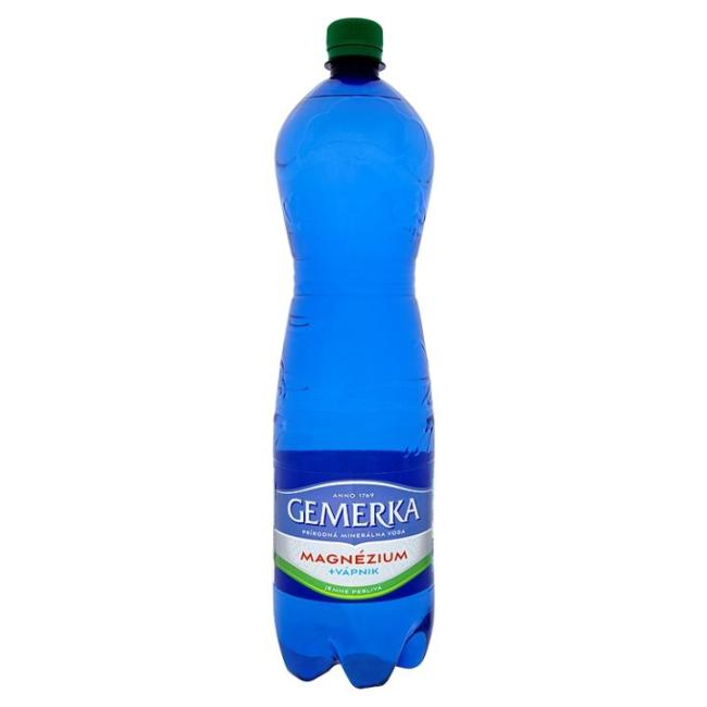 Mineralwasser GEMERKA Magnesium und Calcium, sanft prickelnd, 6 x 1,5 l