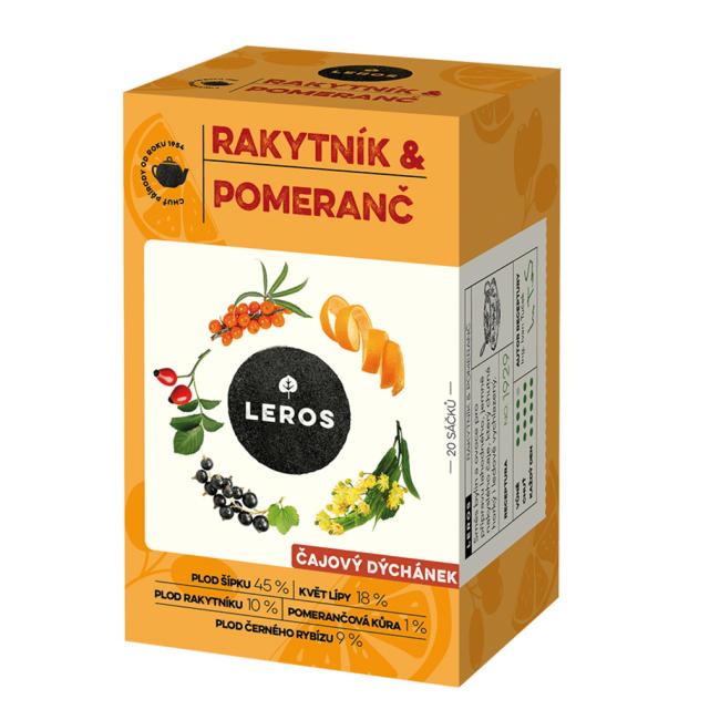 LEROS Kräutertee Tea Moment Sanddorn & Orange HB 20 x 2 g