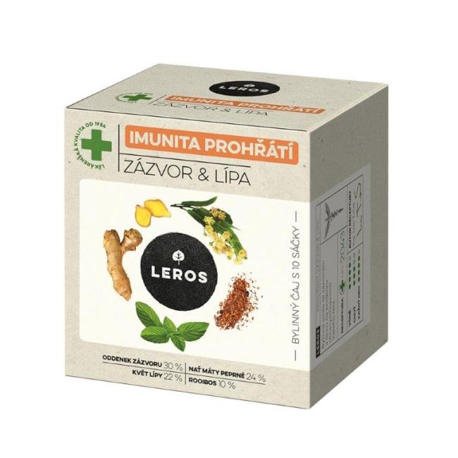 [PT105276] Tee LEROS Kräuter Natur Immunita Linde & Ingwer HB 10 x 2 g