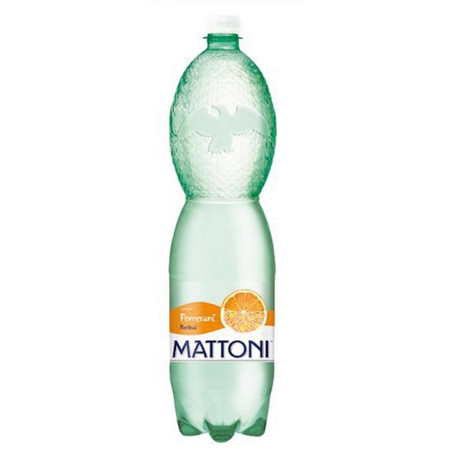 MATTONI Mineralwasser mit Orangengeschmack, kohlensäurehaltig, 6 x 1,5 l