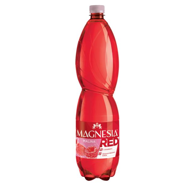 MAGNESIA rotes Mineralwasser mit Himbeergeschmack, 6 x 1,5 l
