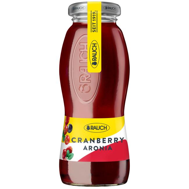 RAUCH Cranberrysaft 24 x 0,2 l ℓ NICHT-RÜCKGABEGLAS