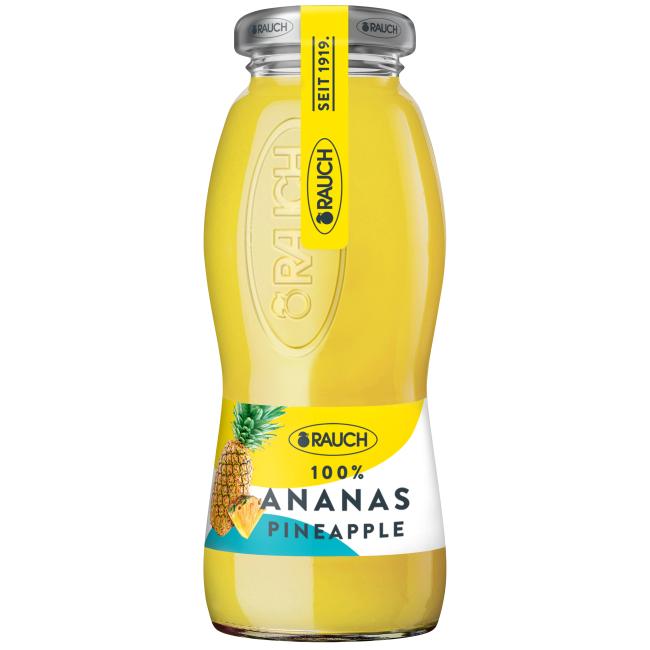 RAUCH Ananassaft 100% 24 x 0,2 l Einwegglas