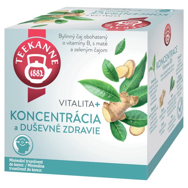 TEEKANNE Vitalität + Konzentrationstee (Vitamin B5) 10 x 1,8 g
