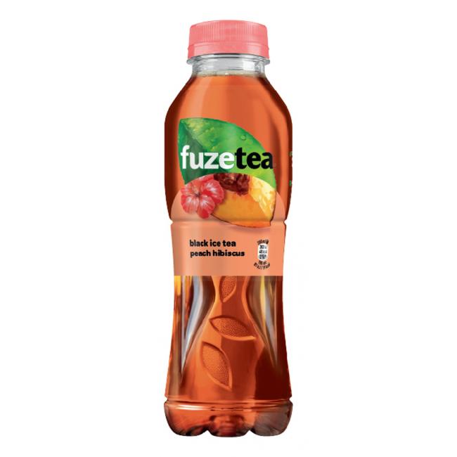 [PT320100] Schwarzer Eistee FUZETEA Pfirsich und Hibiskus 12 x 0,5 l