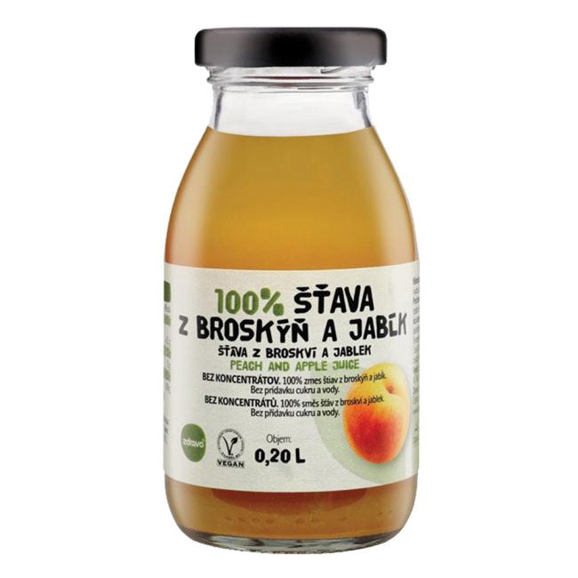 ZDRAVO Saft 100% Pfirsich-Apfel 10 x 0,2 l NICHT WIEDERVERWENDBARES GLAS