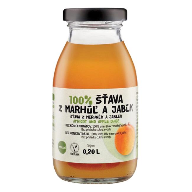 ZDRAVO Saft 100% Aprikose-Apfel 10 x 0,2 l NICHT WIEDERVERWENDBARES GLAS