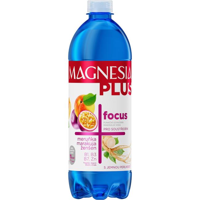 Mineralwasser MAGNESIA Plus Focus Aprikose, Passionsfrucht, Ginseng 6 x 0,7 l