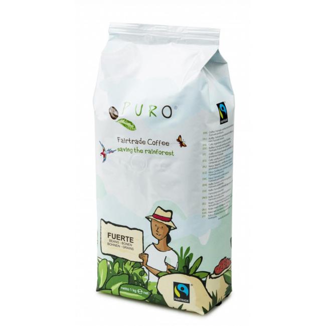 [PT501043] Fairtrade Puro Fuerte Kaffeebohnen 1 kg