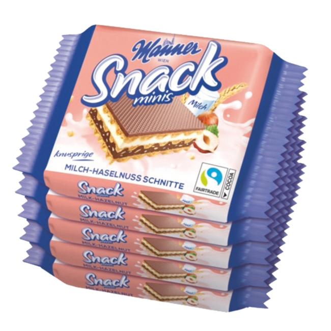 Manner Snack Minis Haselnusswaffeln 5 x 25 g