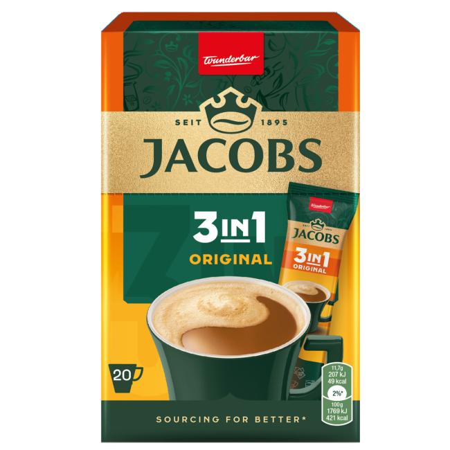 JACOBS 3-in-1 Kaffee 252g Packung