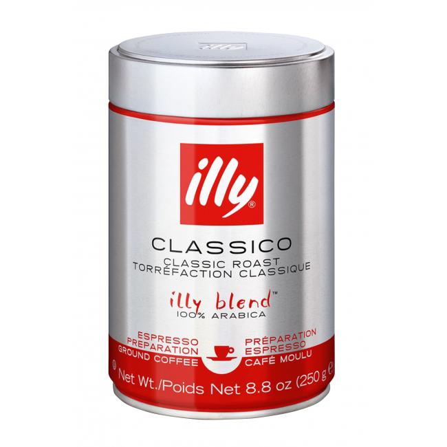 Illy Espresso Classico gemahlener Kaffee in der Dose, 250 g