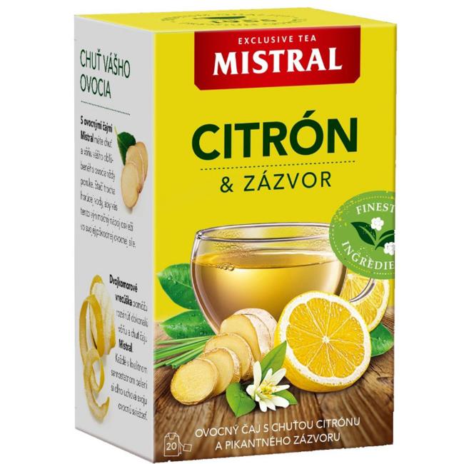 [PT604809] MISTRAL Früchtetee Zitrone und Ingwer HB 40 g