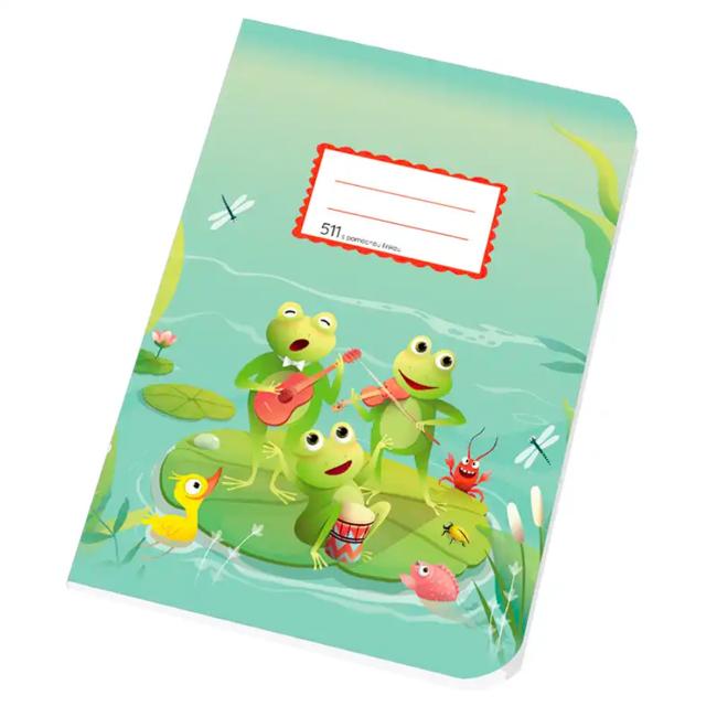 [BK051101] Notizbuch 511 mit Hilfslineal, A5