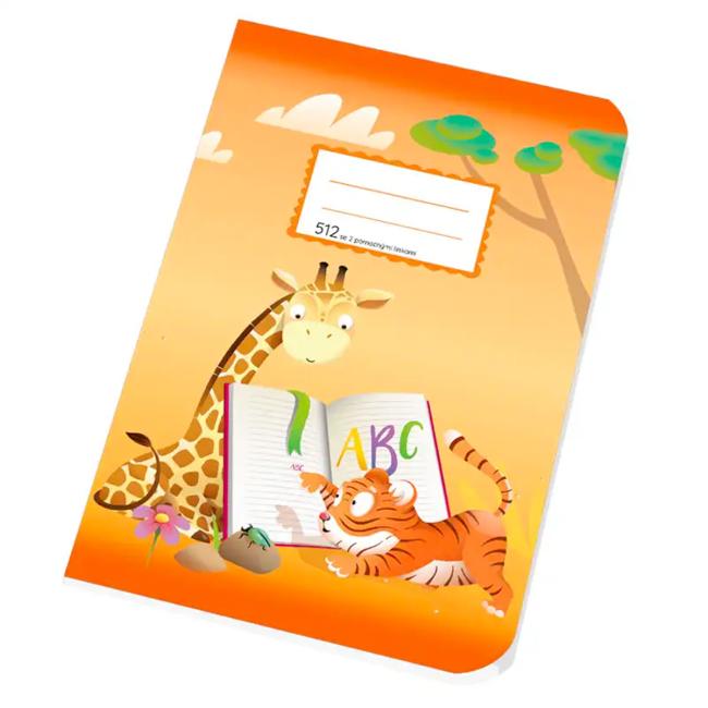 [BK051202] Notizbuch 512, A5, 10 Blatt, liniert mit 2 Hilfslinien