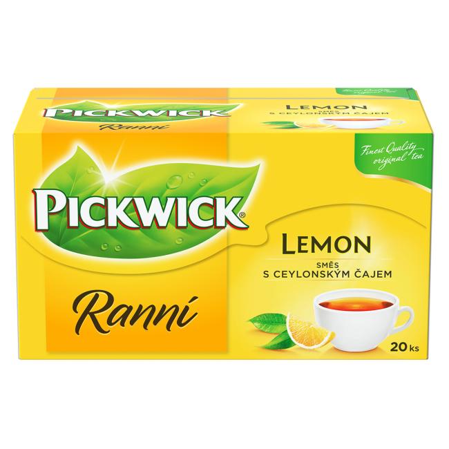 PICKWICK Schwarzer Morgentee mit Zitrone 25 x 1,75 g / 20 x 1,75 g