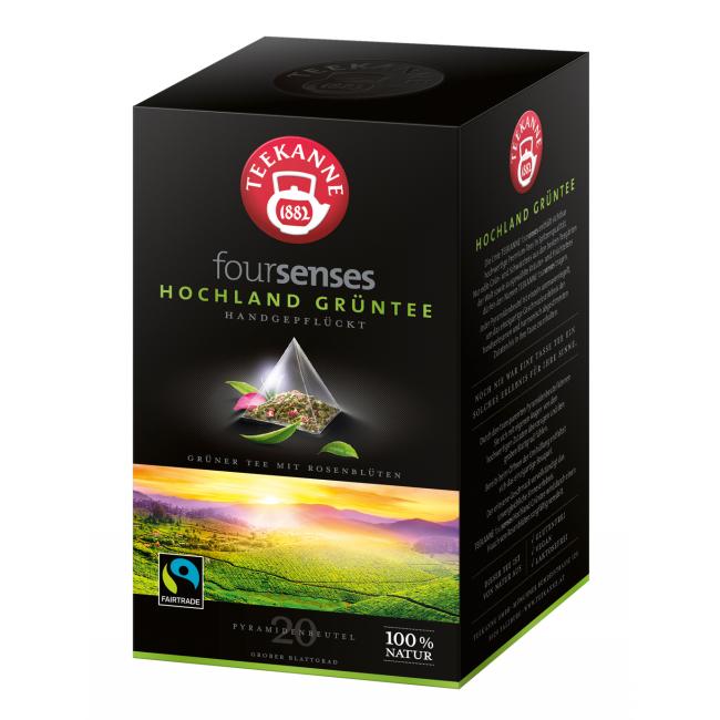Tee TEEKANNE FOURSENSES Hochland Grüntee Fairtrade HB 20 x 2g