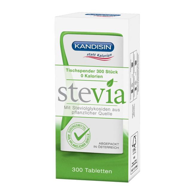 Süßstoff Stevia Kandisin Tabletten, 300 Tabletten