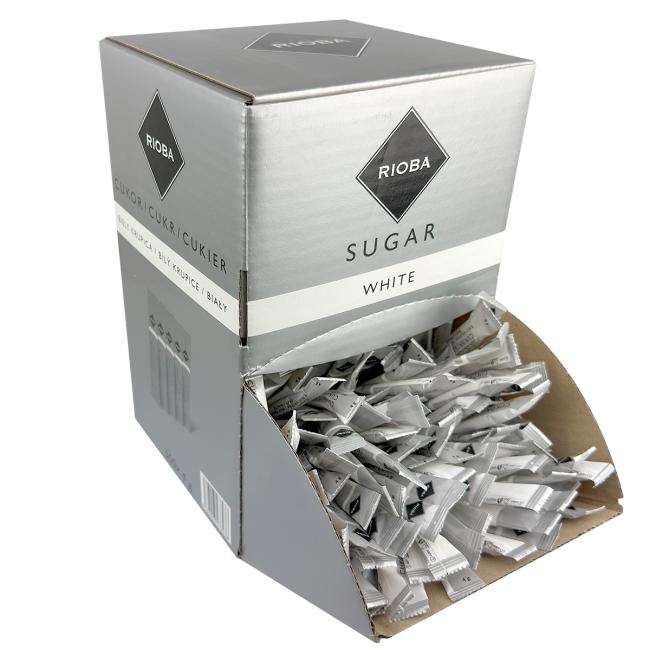 [PT681596] Rioba weißer Zucker 500 x 4 g Stangen