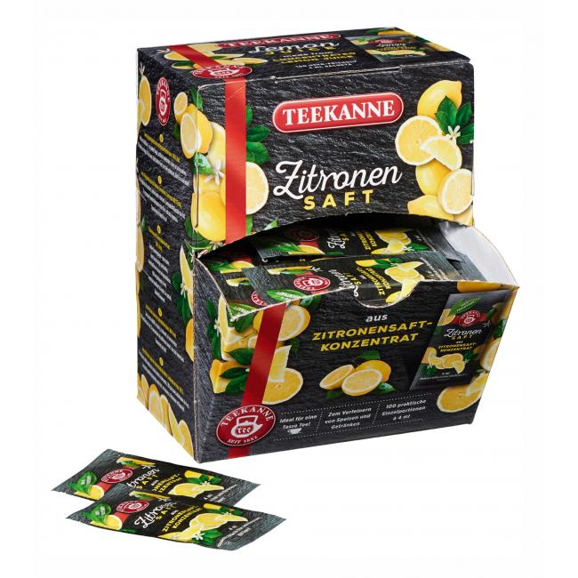TEEKANNE Zitronensaft portioniert 100 x 4 ml