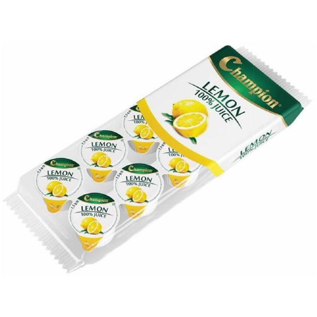 Champion Zitronensaft 100% 10 Stück x 7,5 g Becher
