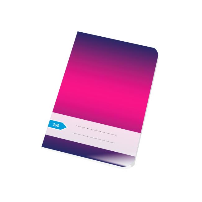 [BK056000] Notizbuch 560, A5, 60 Blatt, transparent