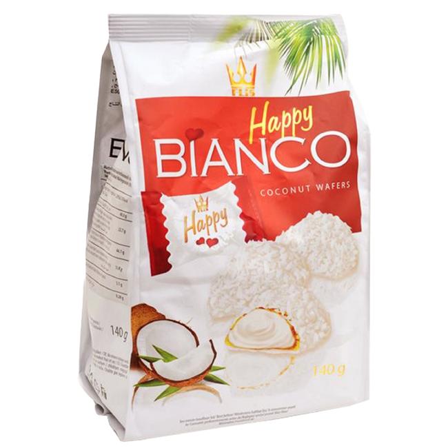 [PT795413] HAPPY Bianco Red Waffeln mit Kokosfüllung 140 g