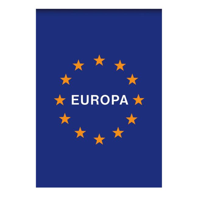 Notizblock Europa A4, 50 Blatt, transparent