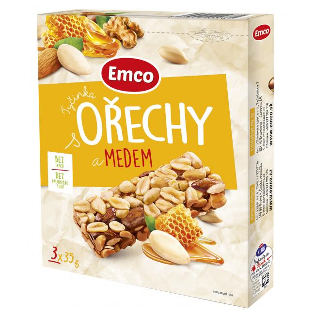 [PT803013] Emco Riegel mit Nüssen und Honig 3 x 35 g