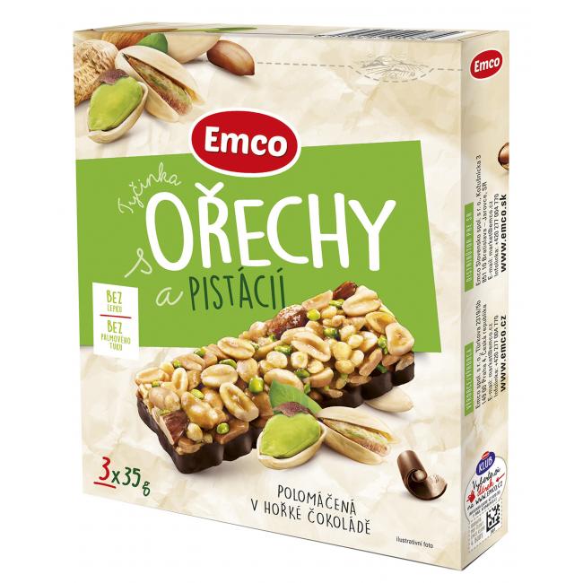 [PT803014] Emco-Riegel mit Nüssen und Pistazien 3 x 35 g