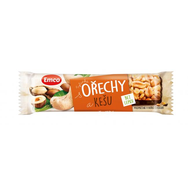 Emco glutenfreier Riegel 35 g Nüsse und Cashewnüsse