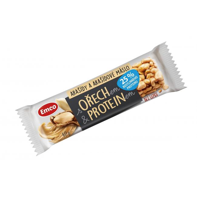 MYSLI Proteinriegel 40 g Erdnüsse und Erdnussbutter