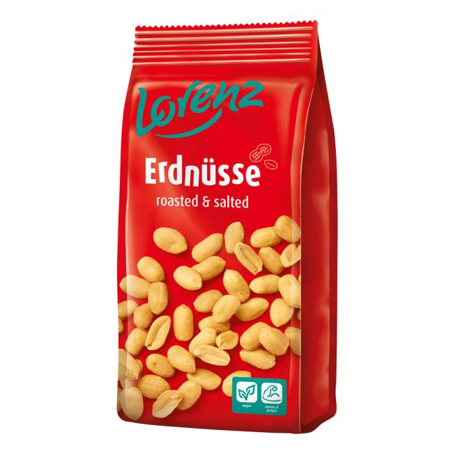 [PT820040] Lorenz Erdnüsse, geschält und gesalzen, 200 g