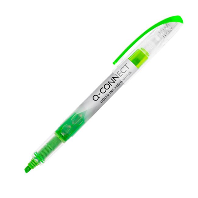 [QC000396] Textmarker Q-CONNECT Flüssigtinte grün