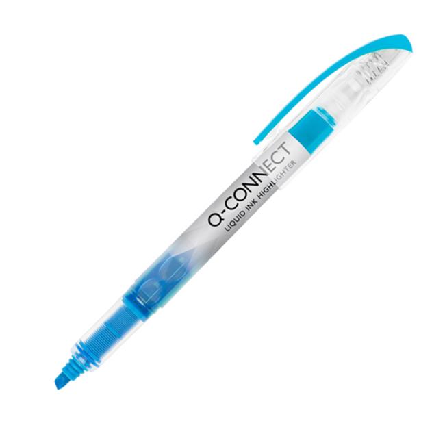 Q-CONNECT Flüssigtinten-Textmarker Blau