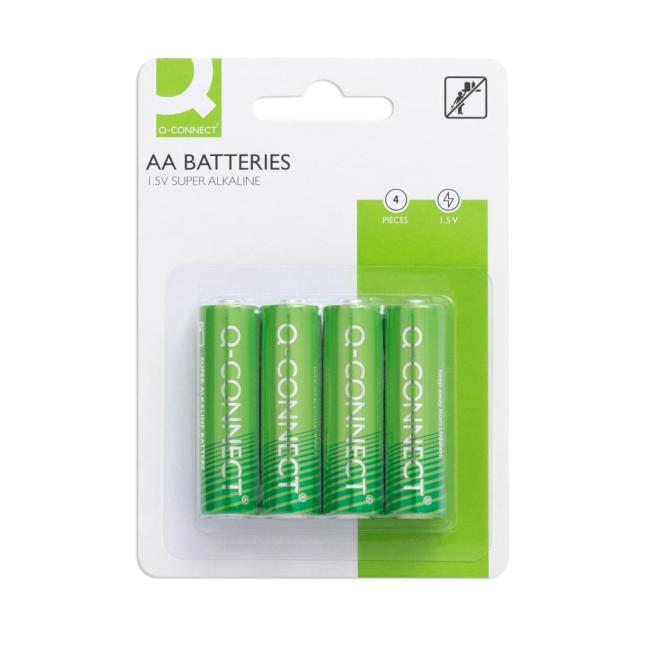 [QC000489] Q-CONNECT AA-Batterien, 4 Stück
