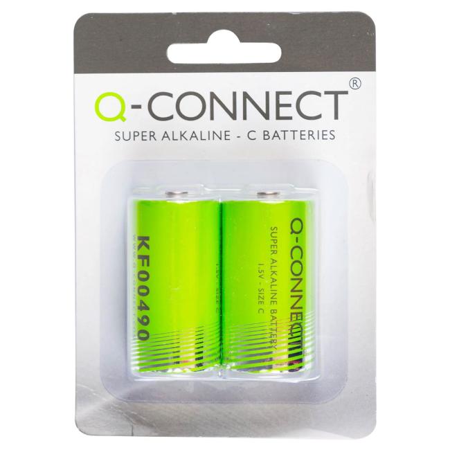[QC000490] Q-CONNECT-Batterie, LR14, C, kleine Einzelzelle