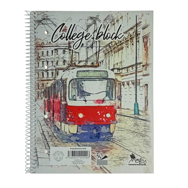 College Notes A5-Notizbuch, 50 Blatt, liniert