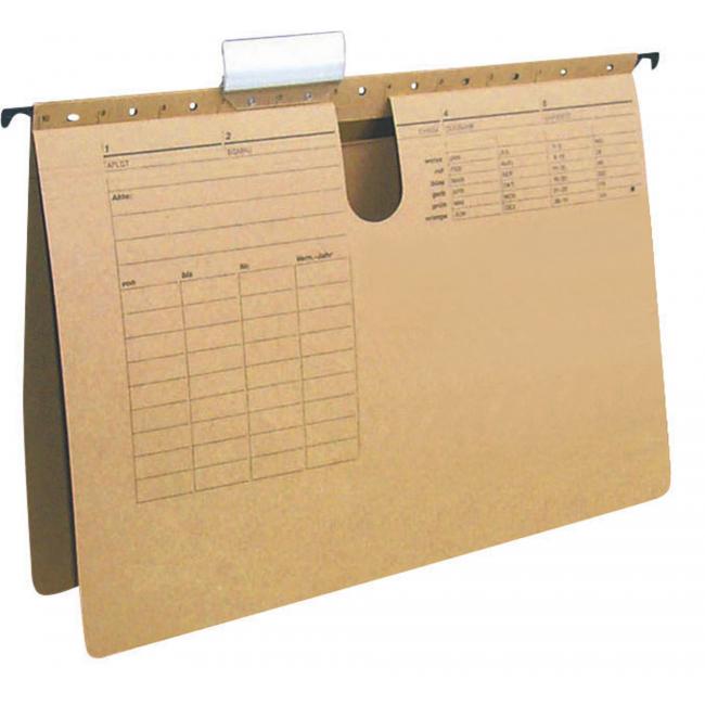 [QC000554] Hängetasche mit Schnellverschluss Q-CONNECT, recyceltes Braun