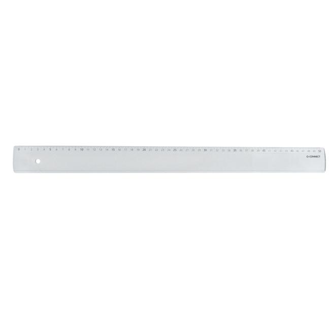 Lineal Q-CONNECT 50 cm transparent