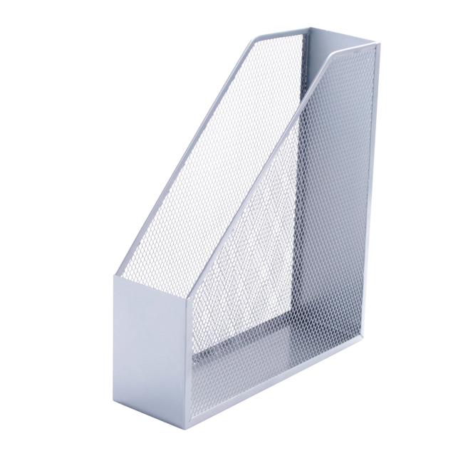 Zeitschriftenständer aus Draht, 90 x 295 x 258 mm, silber