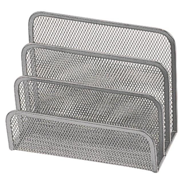 [QC000852] Drahtbriefständer 170x135x83mm silber