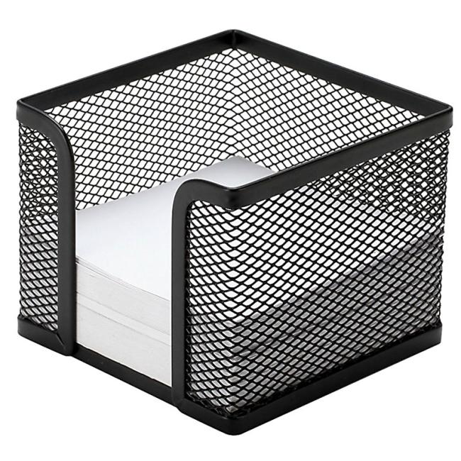 [QC000878] Drahtblockständer „Würfel“ 95x80x95mm schwarz