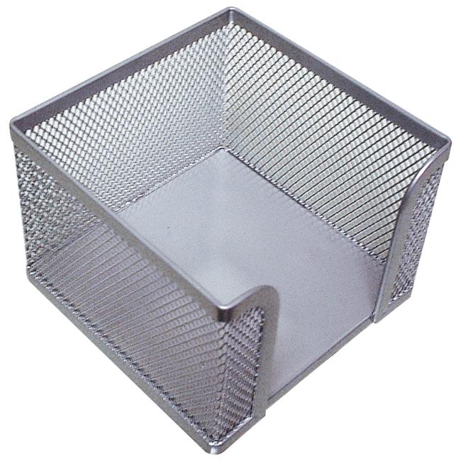 [QC000881] Drahtblockständer „Würfel“ 95x80x95mm silber