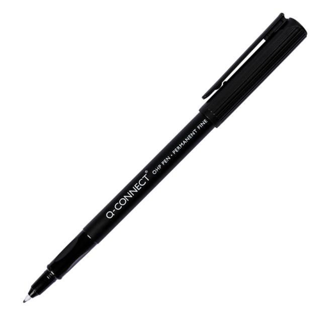 Permanentmarker OHP Q-CONNECT 0,5 mm schwarz