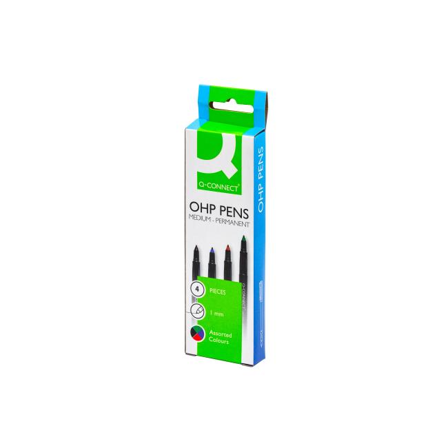 [QC001198] Q-CONNECT M 4S 0,8 mm Permanentmarker-Set