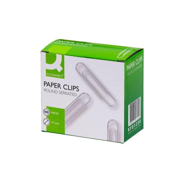 [QC001320] Q-CONNECT 77-mm-Büroklammern