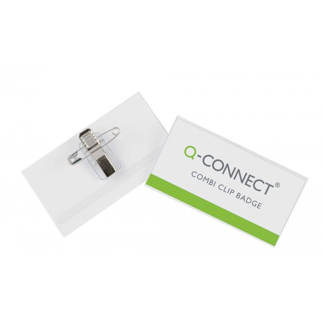 Etikettenclip + Stift Q-CONNECT 90x54mm 50 Stück